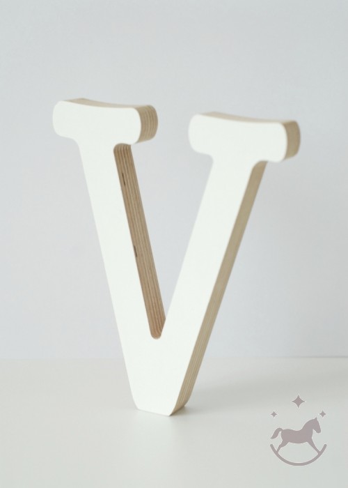 Medinė dekoratyvinė raidelė V