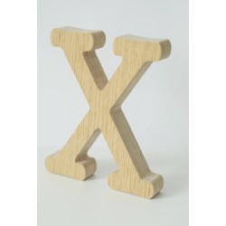 Medinė dekoratyvinė raidelė X